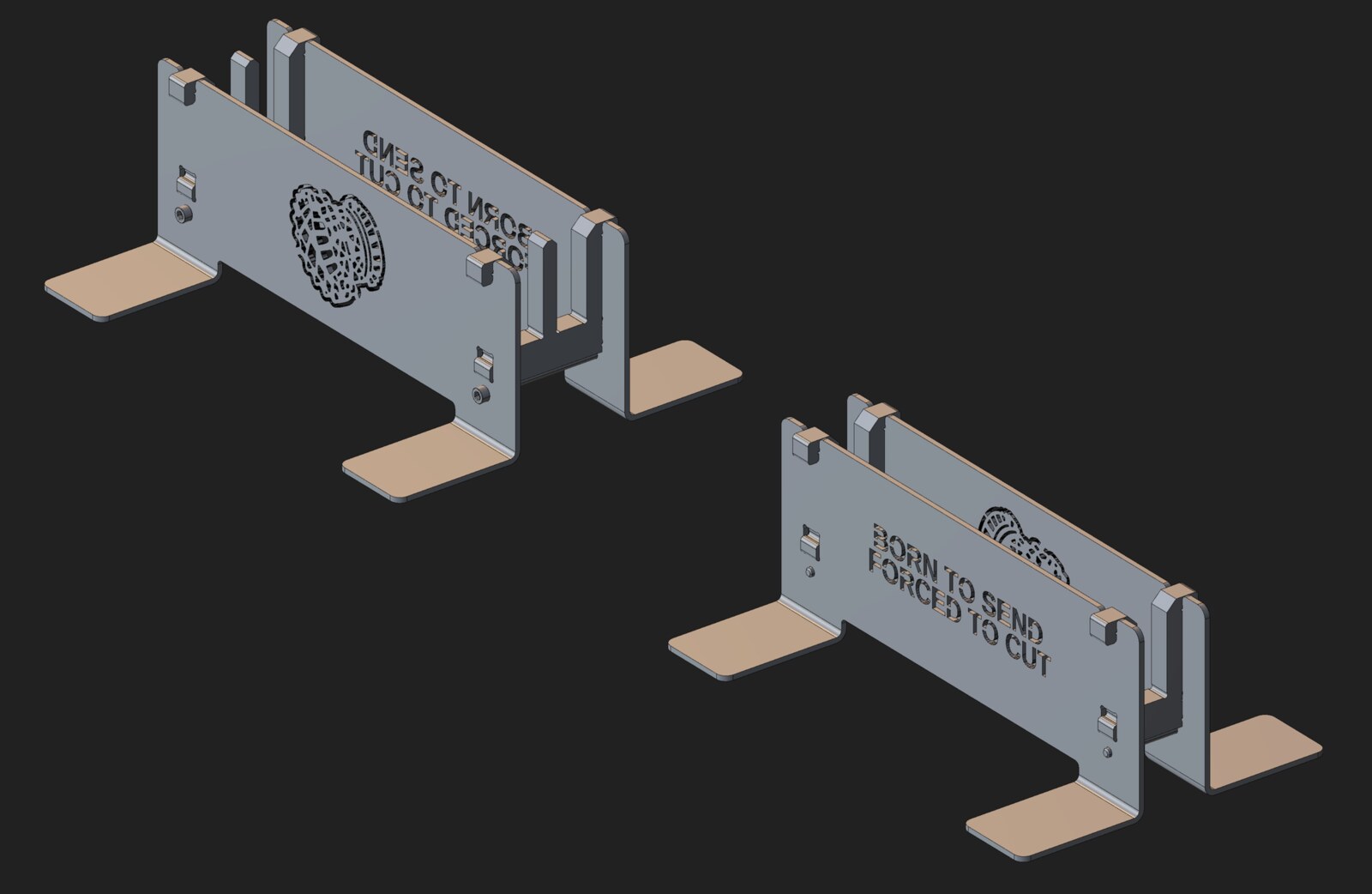 laptop stand, single and double versions